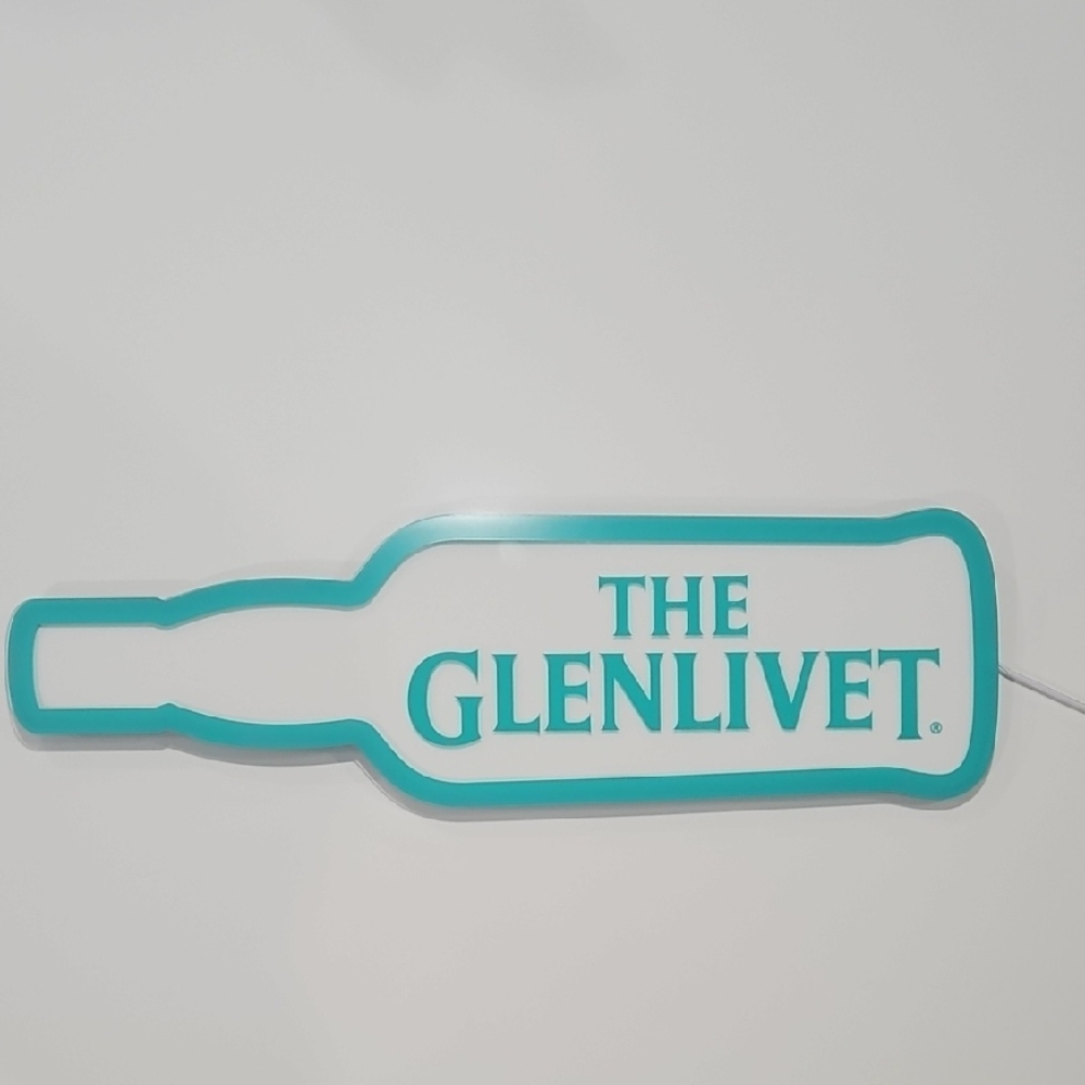 The Glenlivet Bottle Shaped Sign "Neon"